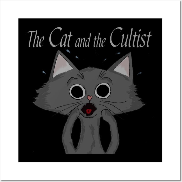 Bastion the Cat Tee Wall Art by crtyrabooks